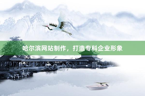 哈尔滨网站制作，打造专科企业形象